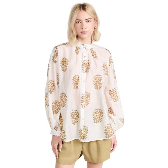 ALIX of BOHEMIA Poet Buttercup Blouse S - Picture 3 of 12